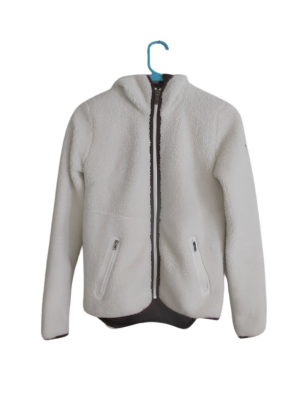 Helly Hansen White Wool Zip Up Jacket Top